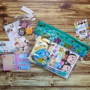 Disney Tsum Tsum Kids Stationery Set Memo Sticky Notes Sticker Erasers Stickers